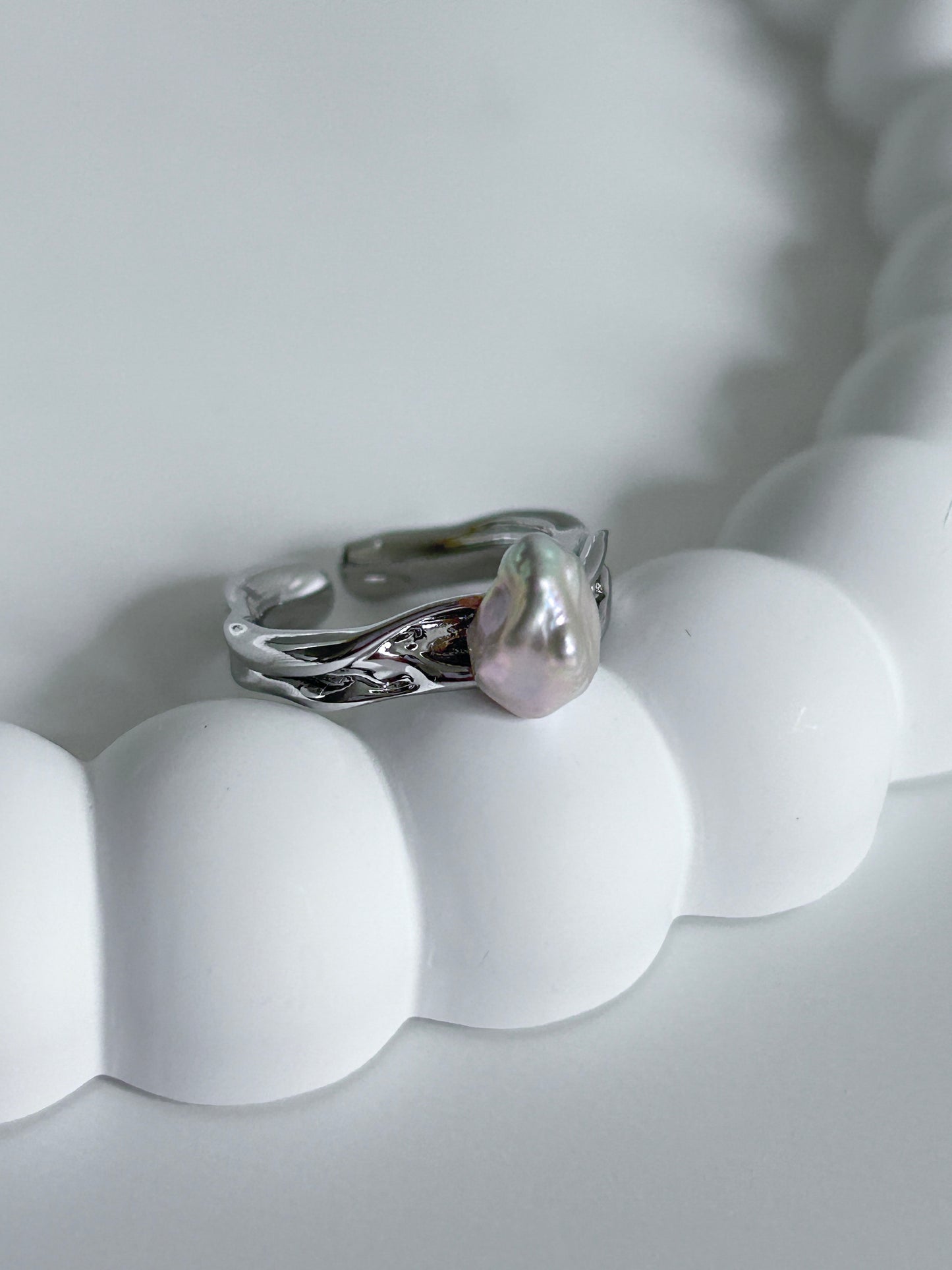Bague avec perle
