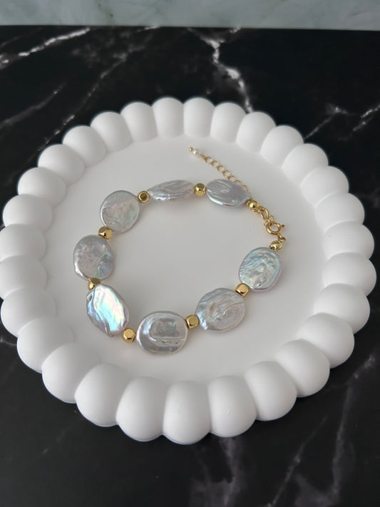 Bracelet en perles baroque