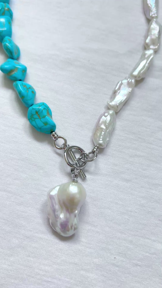 Boucles d’oreilles en perles baroque